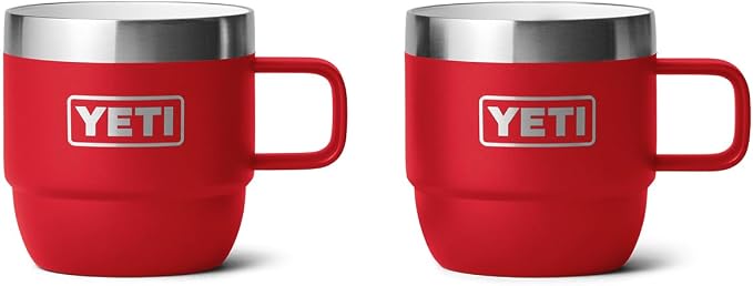 YETI Rambler 6 oz Stackable Mug, Stainless Steel, Vacuum Insulated by YETI