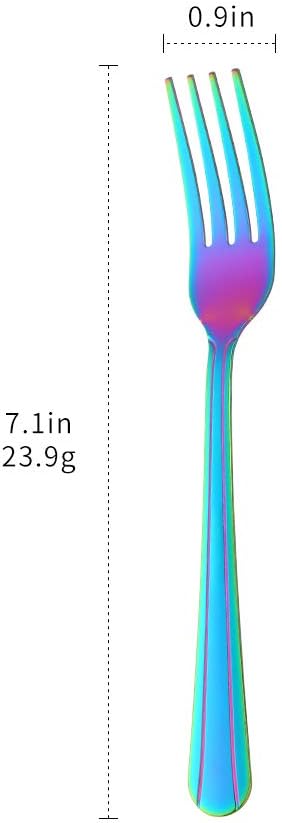 12 Pieces Dinner Fork, Stainless Steel Silverware Forks, 7.1 Inches Metal Fork - Image 7