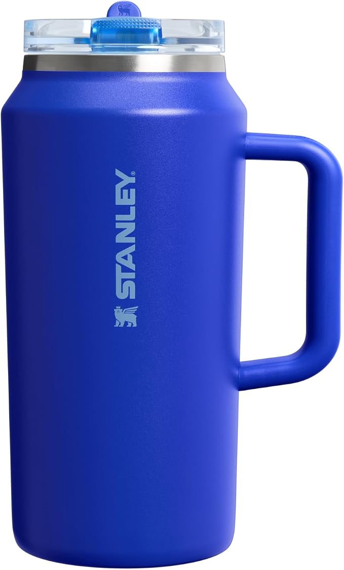 STANLEY Quencher ProTour Flipstraw Tumbler, 64 oz, Cobalt | Built-In Straw & by Unknown