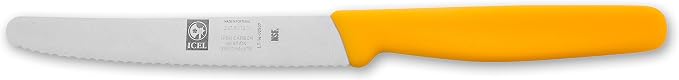 ICEL 4.25 Inch Serrated Edge Steak Knife, High Carbon German Stainless Steel by ICEL