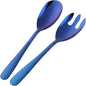Salad Spoon and Fork Set, 12 Inch Stainless Steel Salad Server, Dishwasher Safe by Unknown