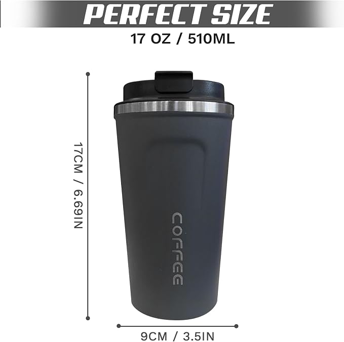 SPLMIFA Travel Coffee Mugs Leak-Proof, Reusable Coffee Cups - Image 4