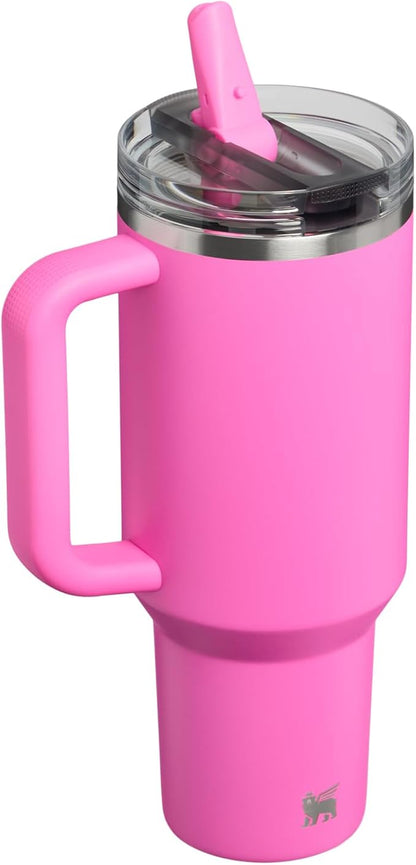 STANLEY Quencher ProTour Flipstraw Tumbler, 40 oz, Hot Pink | Built-In Straw & - Image 3
