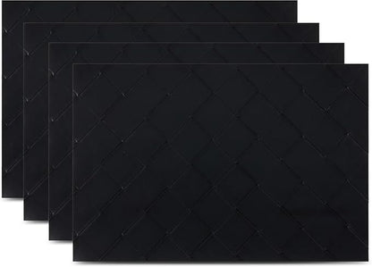 Placemats Set of 4 12" x 18" Heat-Resistant Table Mats for Dining Table Set for 4 Kitchen & Dining Room Decor Farmhouse, Boho, & Modern Style Easy to Clean, Durable & Stylish Table Decor