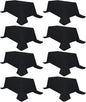 8 Pack Black Tablecloth 90 x 156 Inch Rectangular Table Cloth for 8 Foot Rectangle Tables, Wrinkle Resistant Washable Polyester Fabric Table Covers for Wedding Party Banquet Buffet and Camping