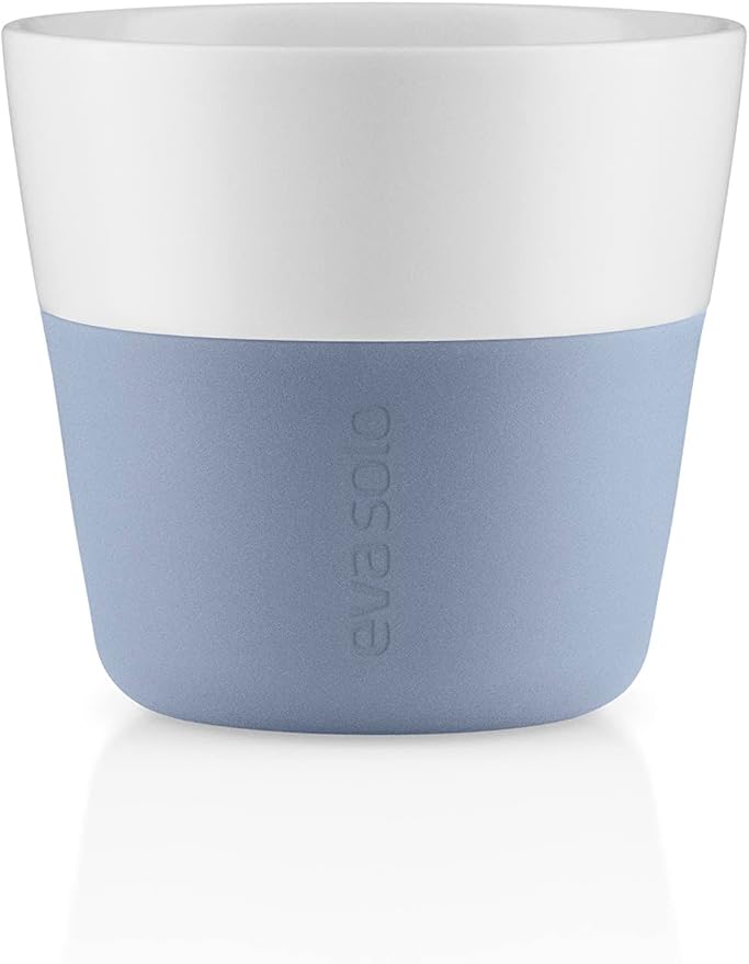 Eva Solo | 2 Lungo Tumbler Mugs | 8 oz Porcelain Coffee Cup Tumblers by EvaSolo