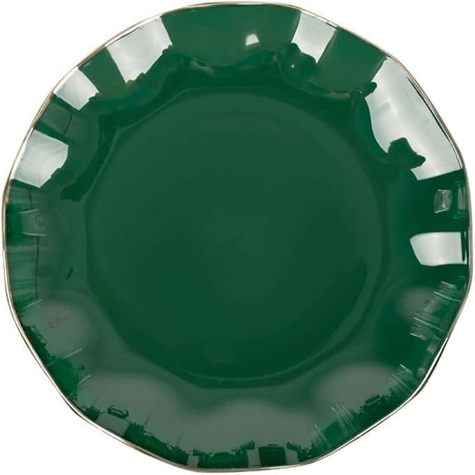Efavormart 10 Pack | Hunter Emerald Green 6" Round Plastic Dessert Salad Plates - Image 7