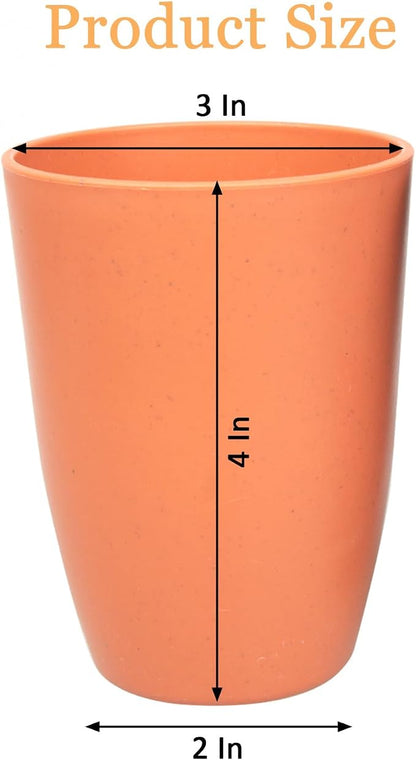 Wheat Straw Cups set of 4, Unbreakable Drinking Cup, Reusable Cups, Dishwasher - Image 2
