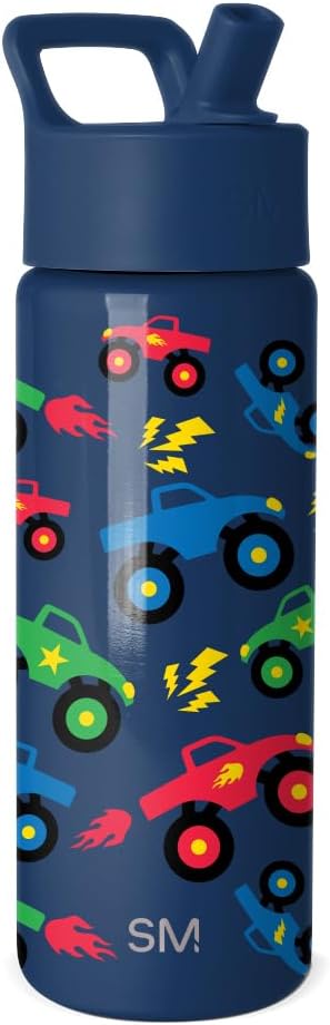 Simple Modern Kids Water Bottle & Toddler Cup | 18oz | Monster Truck | by Unknown