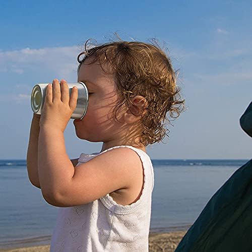 6 Pack 8 oz Stainless Steel Kids Cups, Children's Pint Cups, Stackable Metal - Image 8