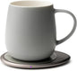 Ui 3 Self-Heating Mug Set – Soft Gray | 12 fl oz / 355 mL Ceramic Coffee & Tea by OHOM