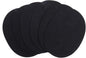 Braided Placemats Set of 6, Cotton Fabric Oval Table Mats Non Slip Washable 16 * 12 inch Oval Place Mats, 6 Pack Black Cotton Rope Woven Placemats