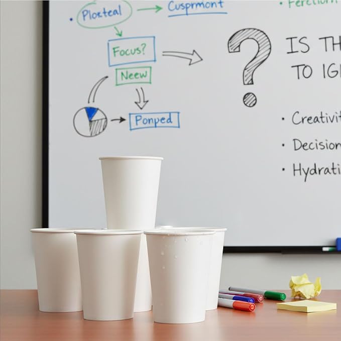 Disposable Paper Cups, 7 oz White Paper Cups 200 Count in Package Hot/Cold - Image 8