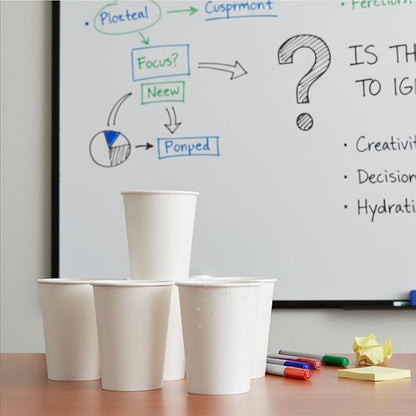 Disposable Paper Cups, 7 oz White Paper Cups 200 Count in Package Hot/Cold - Image 8