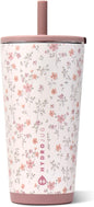 HydroJug Everyday Tumbler 20 oz, Ceramic-Lined Straw Cup, Magnolia | Vacuum by Hydrojug