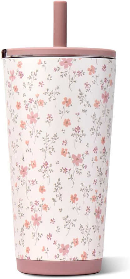 HydroJug Everyday Tumbler 20 oz, Ceramic-Lined Straw Cup, Magnolia | Vacuum - Image 2