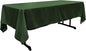 LA Linen Polyester Poplin Washable Rectangular Tablecloth, Stain and Wrinkle Resistant Table Cover 60x126, Fabric Table Cloth for Dinning, Kitchen, Party, Holiday 60 by 126-Inch, Hunter Green