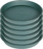 6 Pack Plant Saucer Tray Green, 4 6 8 10 12 13 15 17 19 inch Pot Saucers by Bleuhome