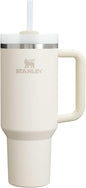 STANLEY Quencher H2.0 Flow State Tumbler, 40 oz, Cream 2.0 | Handle and Straw | by Unknown