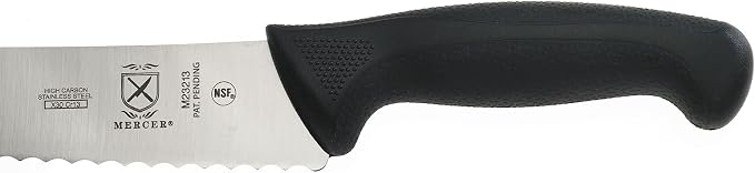 Mercer Culinary M23213 Millenia Black Handle, 12-Inch Wavy Edge, Brisket Knife - Image 5
