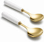 Portmeirion Sophie Conran Gold Salad Server Set | 2-Piece Flatware Serving by Portmeirion