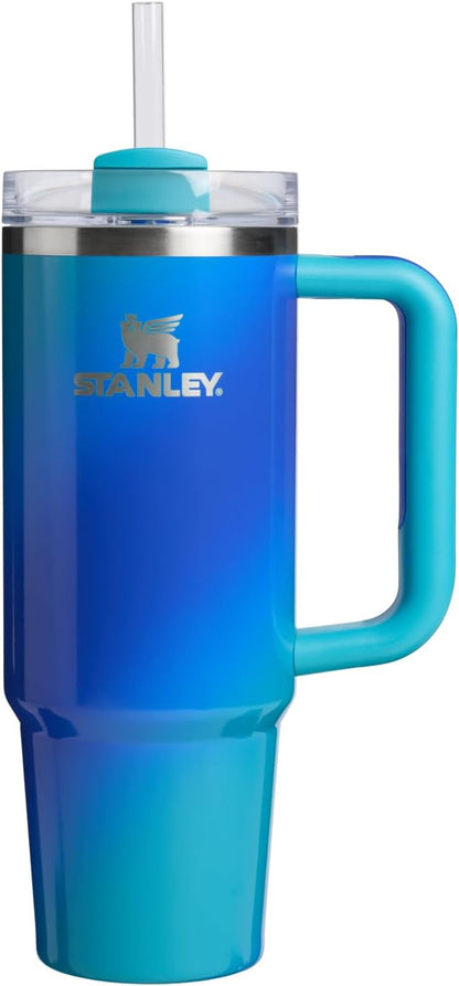 STANLEY Quencher H2.0 Flow State Tumbler, 30 oz, Sea Glass Aura | Handle and by Unknown
