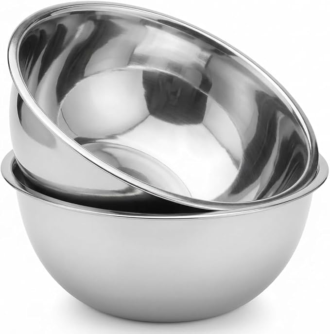 Large Stainless Steel Mixing Bowl 8 Quart by Notana