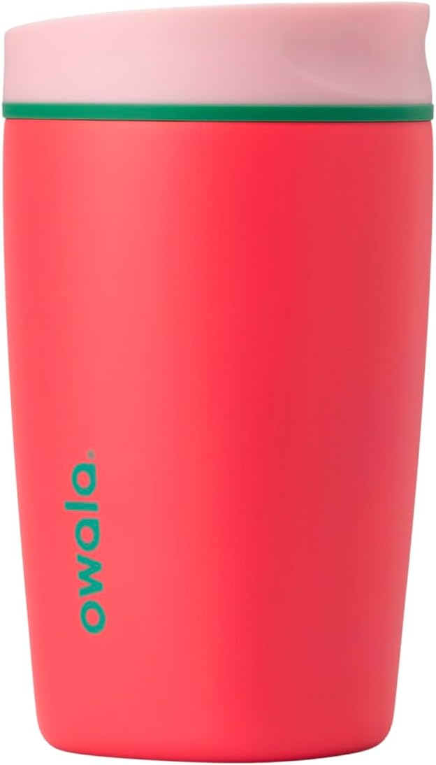 Owala SmoothSip Slider Insulated Stainless Steel Coffee Tumbler, Reusable Iced by Unknown