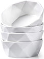 DELLING 22 Oz Cereal Bowls Set of 4, Porcelain Geometric Soup Bowls, Ceramic by Delling-HappyFoodieCreator