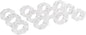Crystal Napkin Rings, Elegant Table Decor Holders for Wedding, Christmas, Thanksgiving, Holiday Dining, 12 Pack