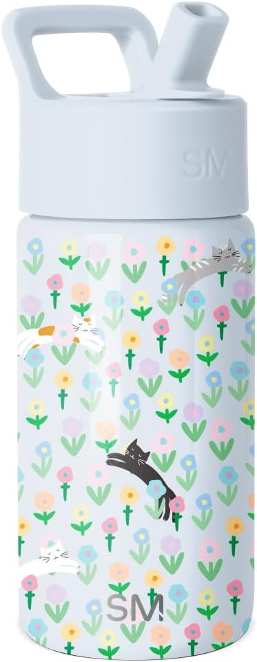 Simple Modern Kids Water Bottle & Toddler Cup | 14oz | Kittens | Insulated by Unknown