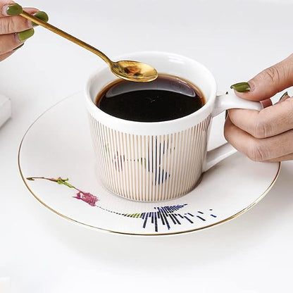 Mirror Cups and Saucers, Mirror Reflection coffee mug, Reflection Coffee Cup - Image 5