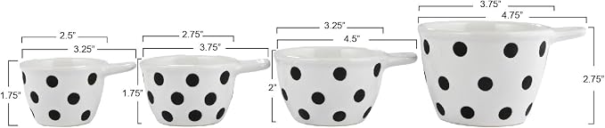 Creative Co-Op Ceramic Measuring Cups - Image 2