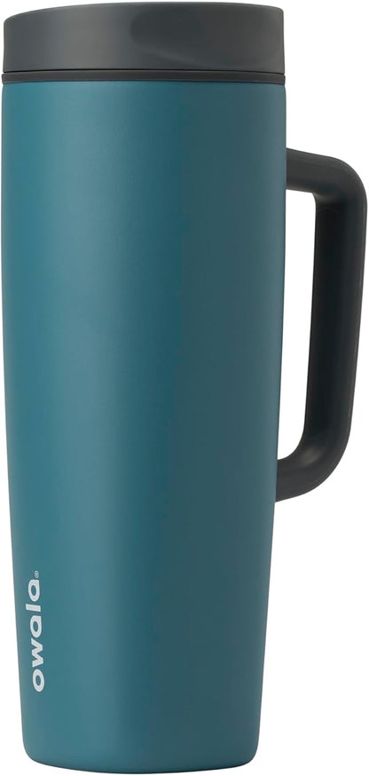 Owala SmoothSip Slider Stainless Steel Insulated Travel Mug by Unknown