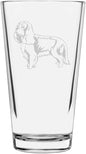King Charles Spaniel English Toy Custom Personalized Dog Themed Etched All Purpose 16oz Pint Glass