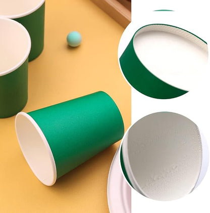 25 Pack 8 oz Paper Cups, Beverage Cups | Disposable Paper Cups - Image 4
