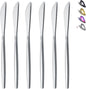 HOMQUEN Dinner Knives 6 Piece, Stainless Steel Matt Silver Dinner Knife by HOMQUEN