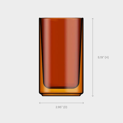 Terra Kaffe Forte 12 oz Double-Walled Coffee Glass – Borosilicate Thermal - Image 2