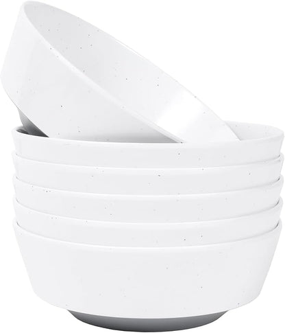 Webbylee 6-inch Melamine Bowls set of 6-20-ounce Dinnerware Cereal Bowls by Webbylee