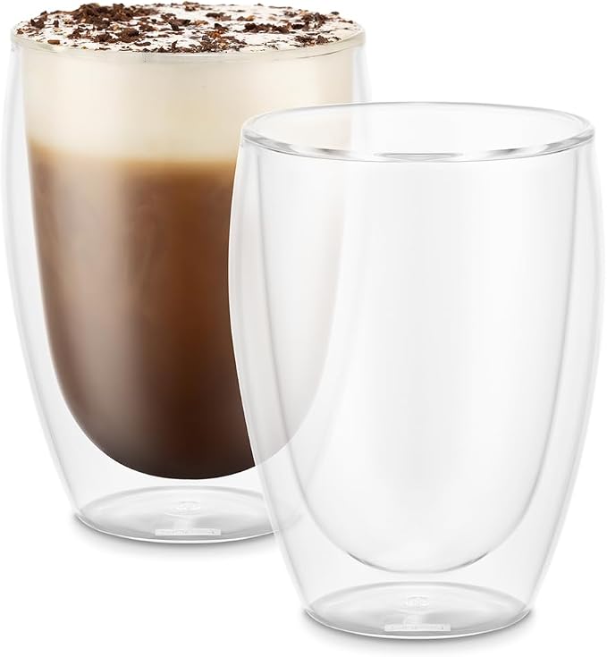 Bodum 4559-10 PAVINA Double Walled Thermo Glasses, 0.35 L, 12 oz by Bodum