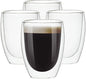Glass Cups, Double Walled Thermo Espresso Glasses, Insulated Coffee Mugs by UMIZILI