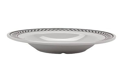 G.E.T. B-1611-X-EC Melamine Pasta Bowl with Wide Rim, 16 Ounce, Diamond Chexers (Set of 4)