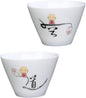 2Pcs Ceramic Tea Cups Retro Style Porcelain Teaware Delicate Handleless Kung Fu by CONGARTENO
