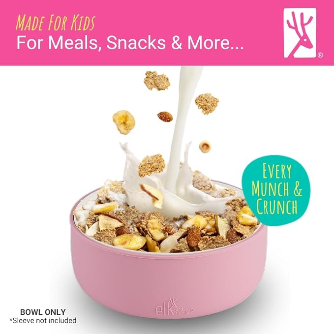 Elk and Friends Kids Porcelain Bowls| Kids/Toddler/Baby Feeding | Microwave & - Image 4
