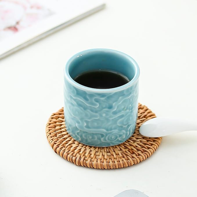 Ceramic Espresso Cups Set of 2 or 4-3oz Demitasse Cups - Image 7