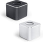 Aluminum Single Hole Pen Stand - Durable Fountain Pen Holder for Desk Display, Non - Slip Base, Minimalist Office/Home Organizer(Black+Silver,2P)