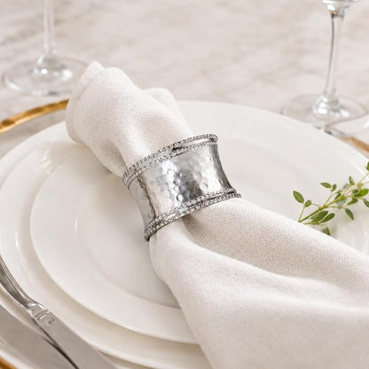 Metal Napkin Rings Set of 12 – Rustic Iron Napkin Ring Holders - Image 5