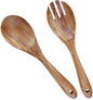 Wooden Salad Servers, 10.2" Acacia Wood Salad Fork & Spoon by AYFDISHS
