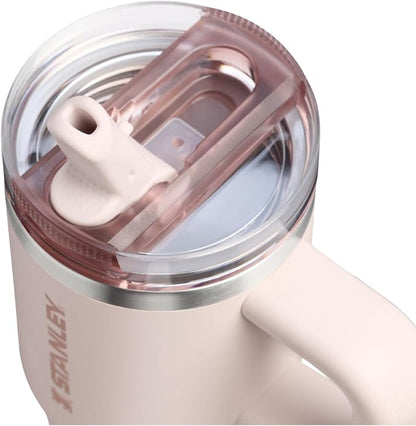 STANLEY Quencher ProTour Flipstraw Tumbler, 14 oz, Rose Quartz | Built-In Straw - Image 2