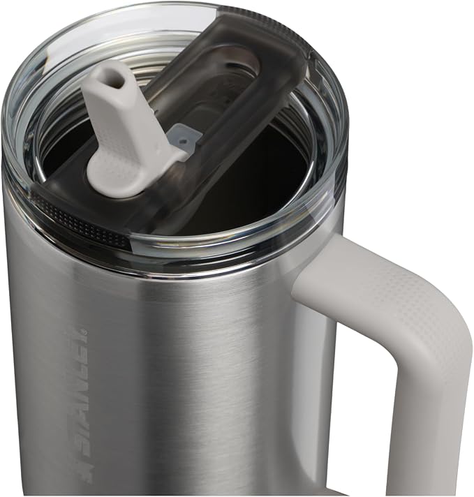 STANLEY Quencher ProTour Flipstraw Tumbler, 40 oz, Stainless Steel Ash | - Image 2